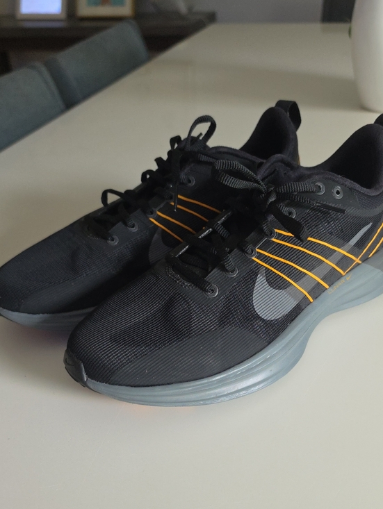Nike Other - Nike Men's Lunar Roam Black Running Shoes with Orange Stripes